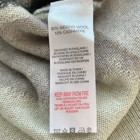 Scott & Scott London Men’s Merino Wool/Cashmere Blend Sweater. Size Medium. NWT. - Picture 10 of 12